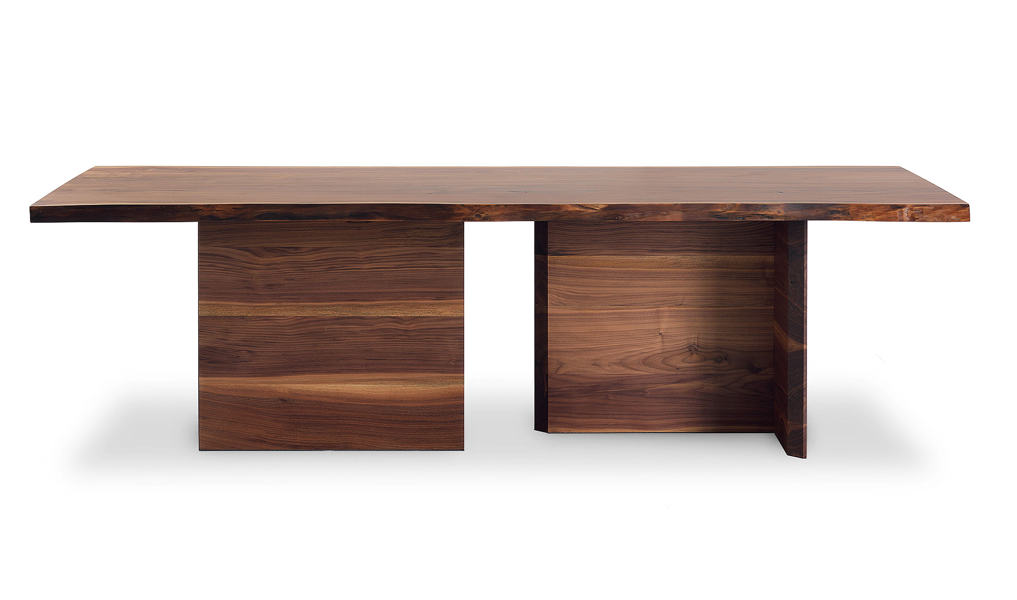 Mesa de comedor OVIDIO nogal canaleto maciza