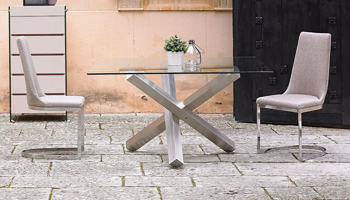 Mesa de comedor cuadrada Moderna Oise