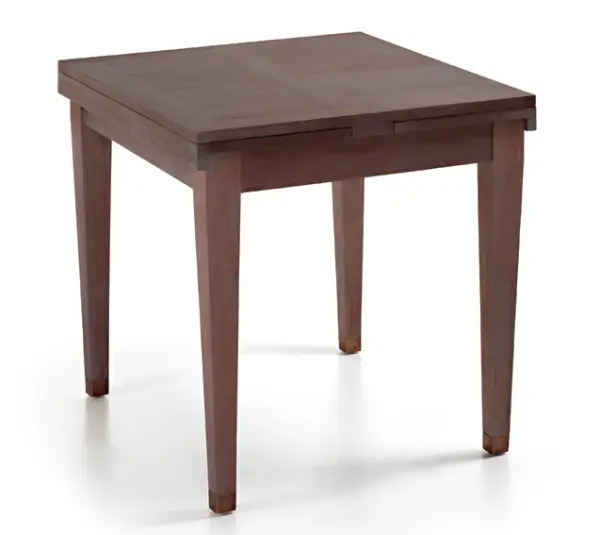 Mesa de comedor cuadrada extensible Colonial Spartan
