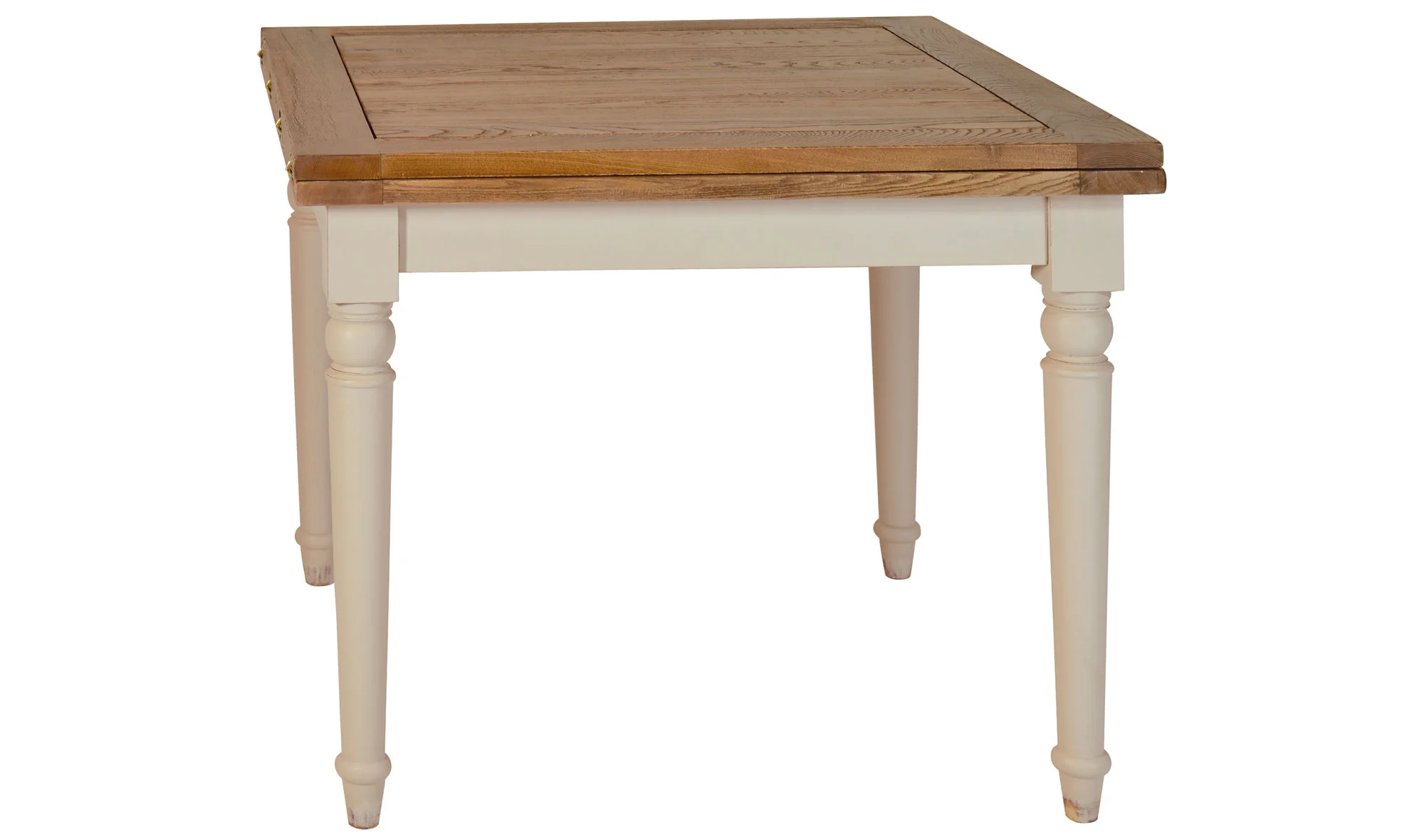 Mesa de comedor cuadrada extensible vintage Montpellier