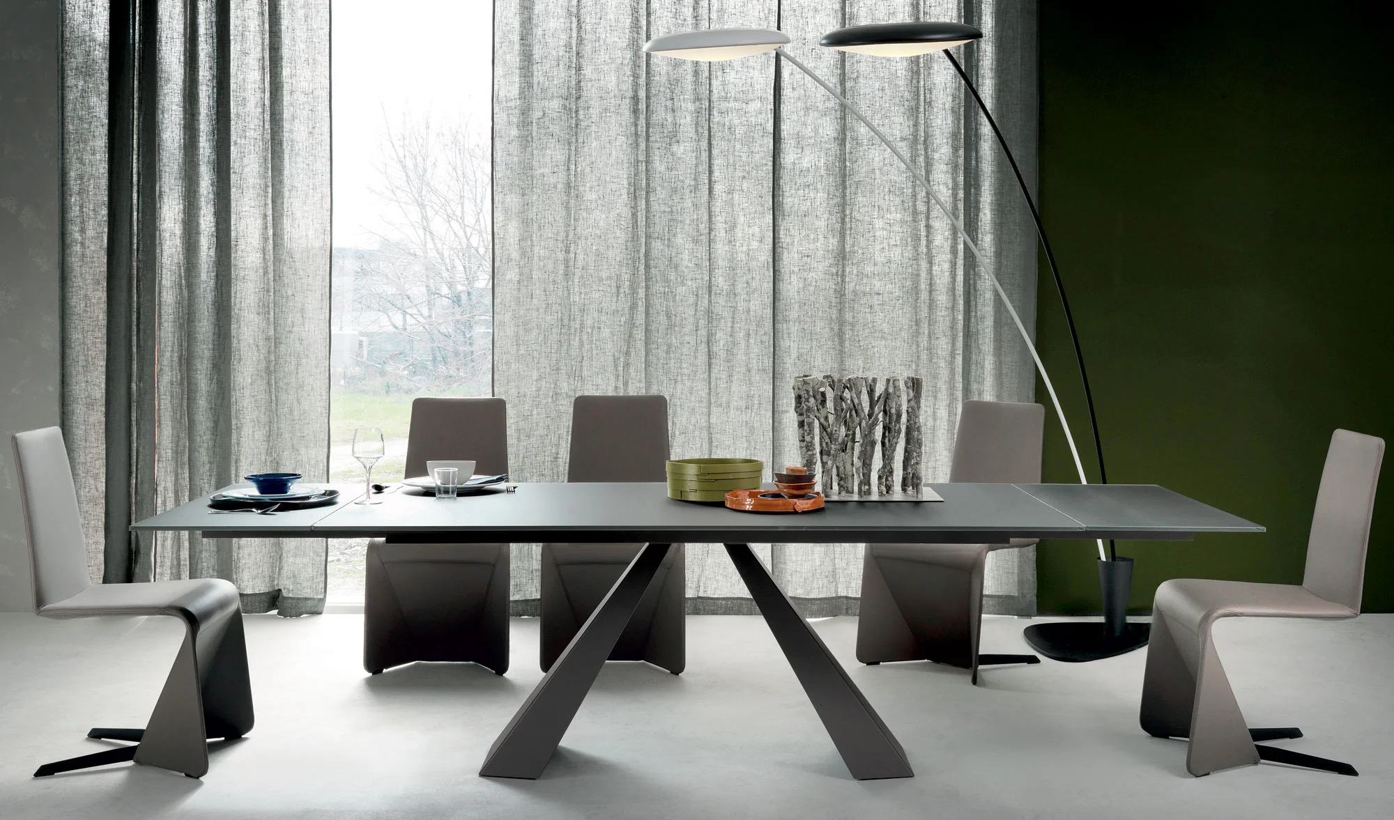 Mesa de comedor extensible Moderna Eliot