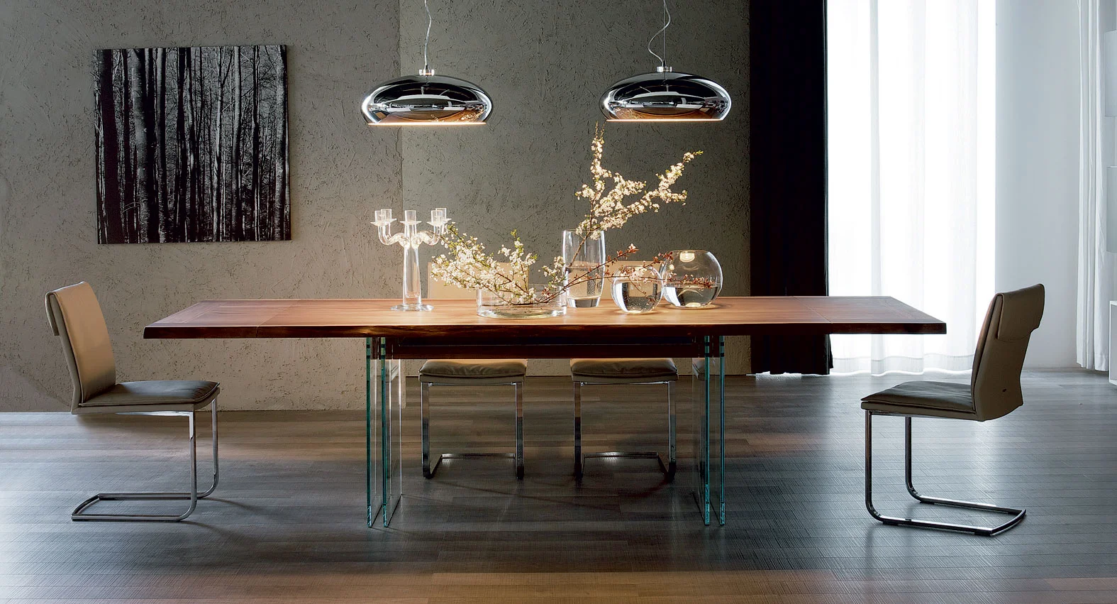Mesa de comedor extensible Moderna Ikon