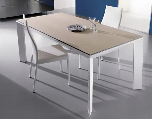 Mesa de comedor extensible madera Moderna Metro