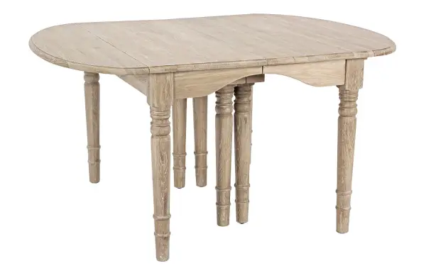 Mesa de comedor extensible roble macizo