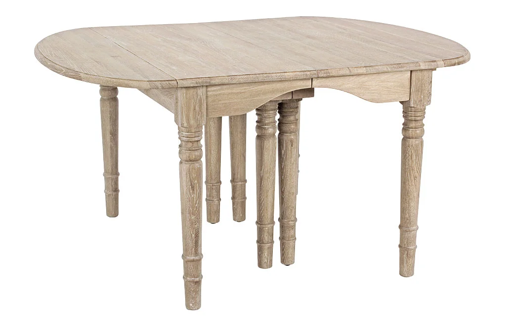 Mesa de comedor extensible roble macizo