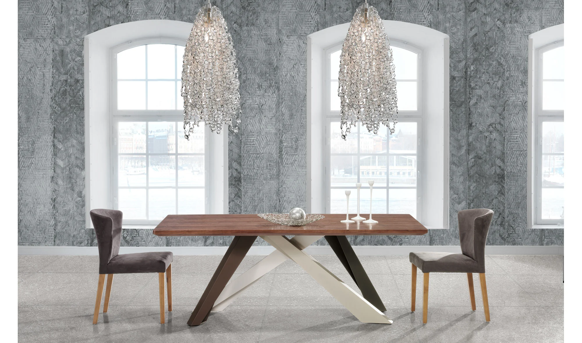 Mesa de comedor industrial Matangi