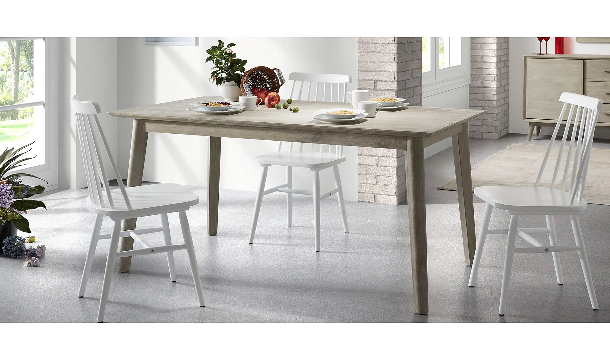 Mesa de comedor madera Derwon
