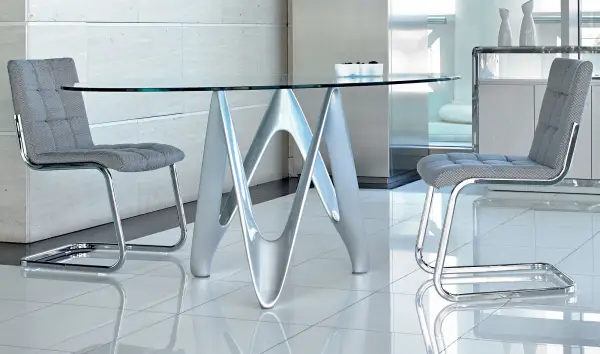 Mesa de comedor ovalada Moderna Alagi