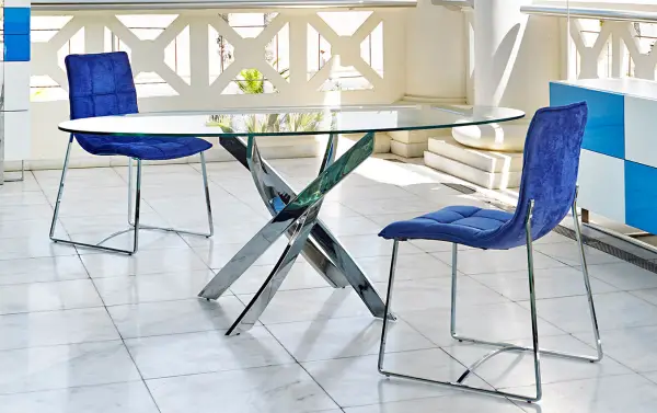 Mesa de comedor ovalada Moderna Xenon