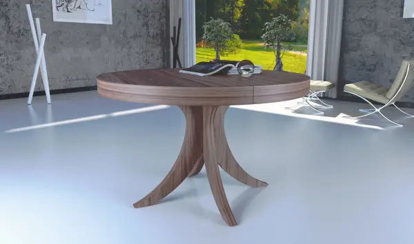 Mesa de comedor redonda extensible moderna Ronda