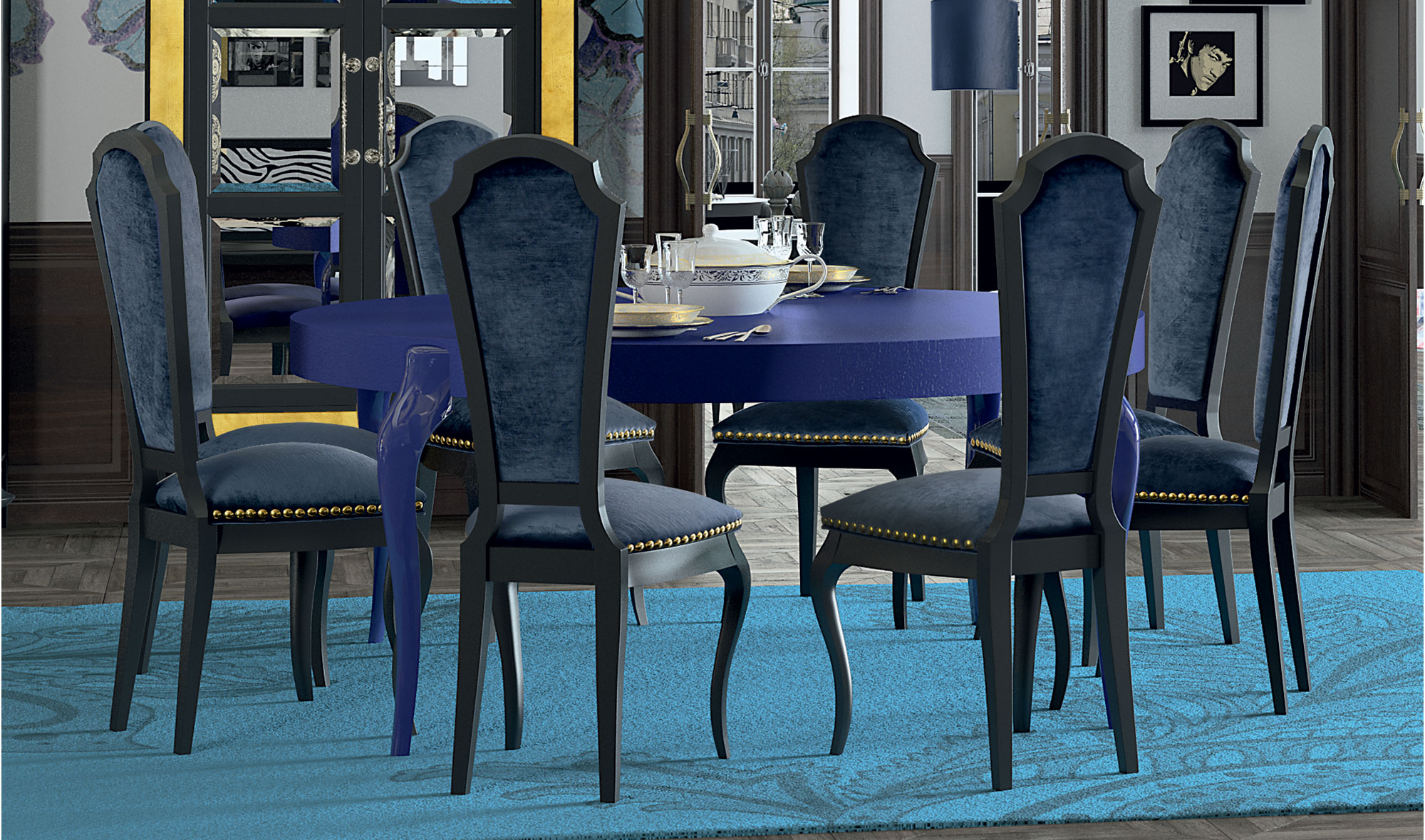 Mesa de comedor redonda moderna Hobo
