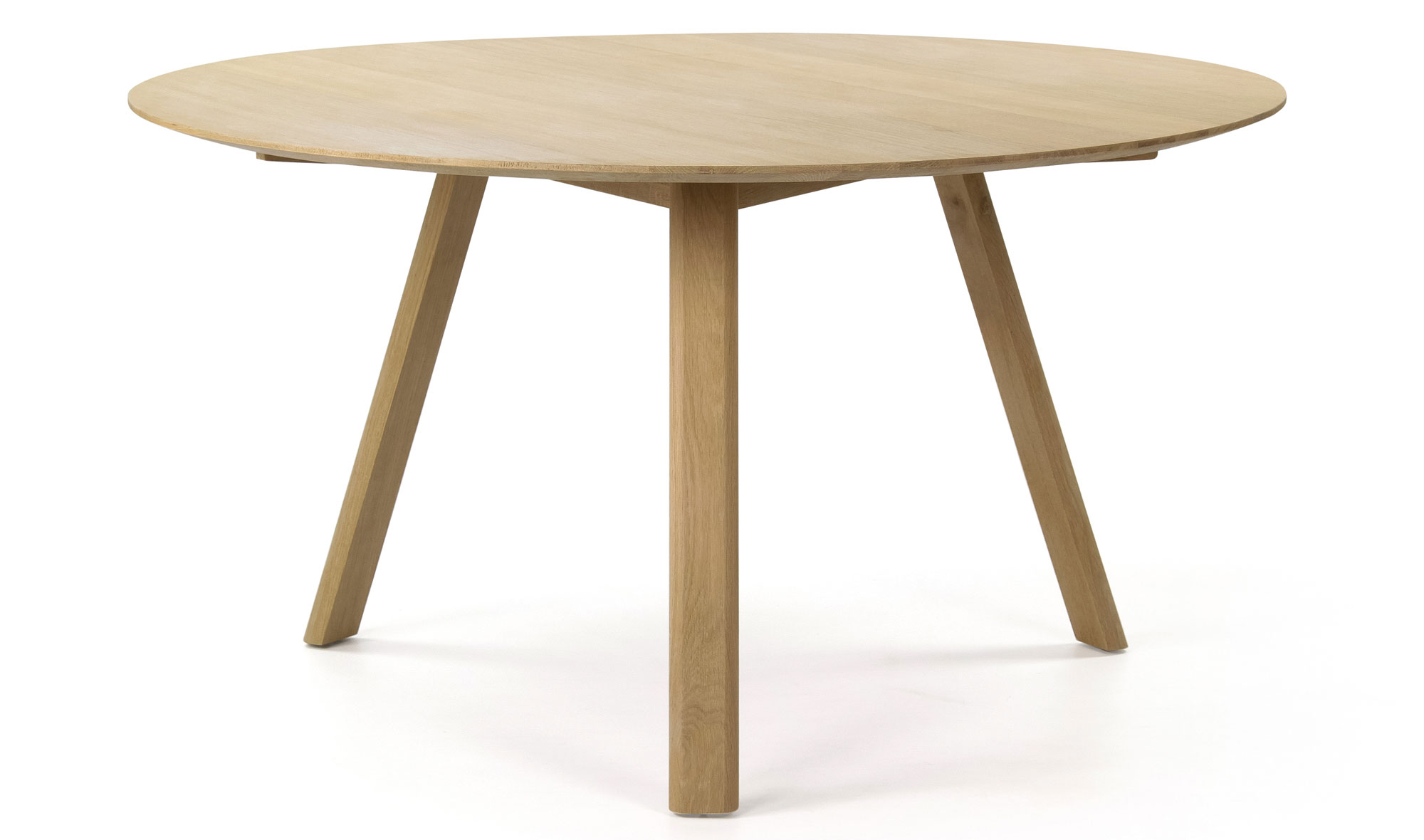 Mesa de comedor redonda nórdica roble