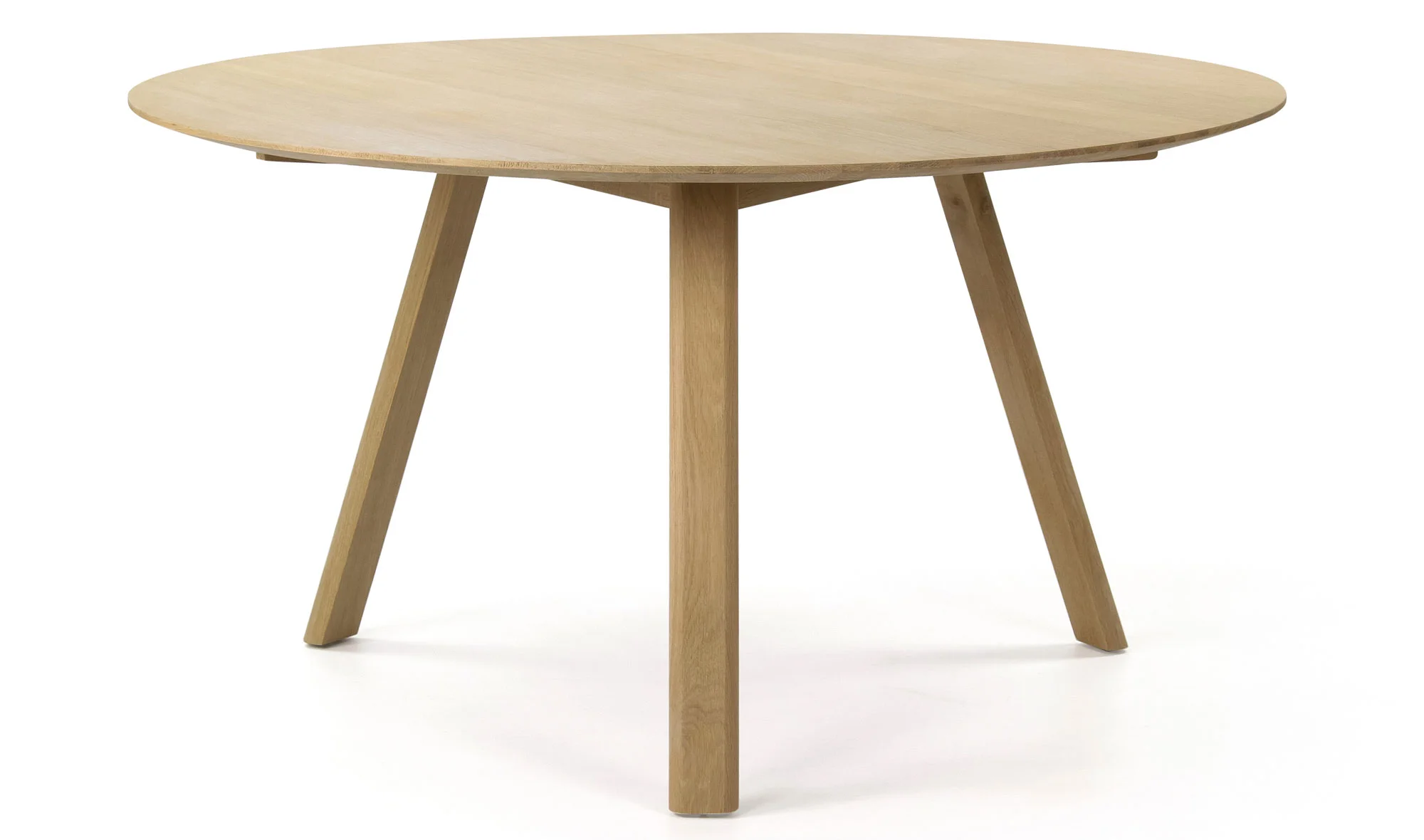 Mesa de comedor redonda nórdica roble
