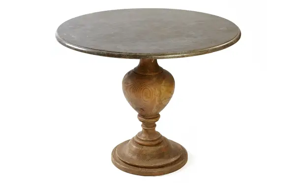 Mesa de comedor redonda vintage Wilat
