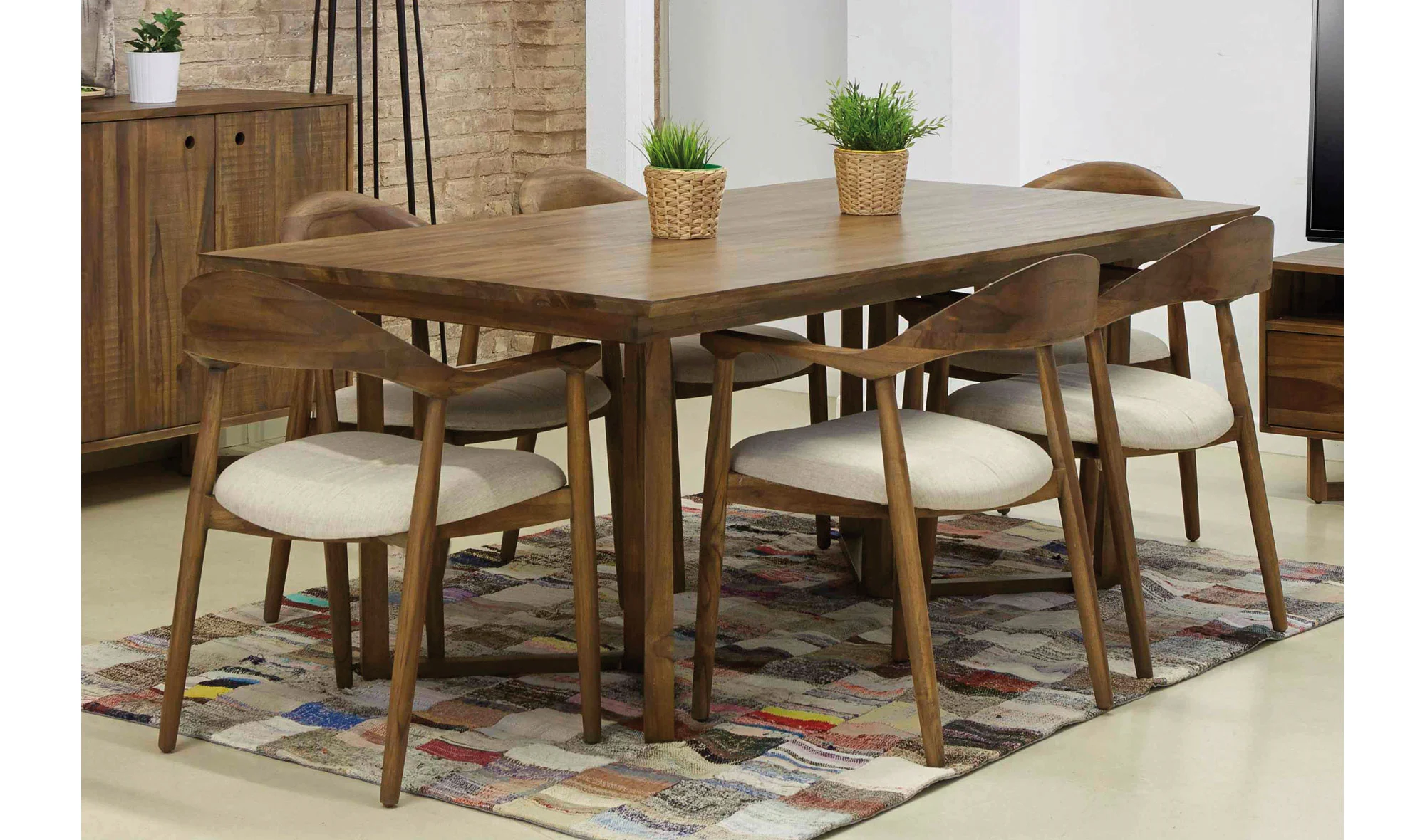 Mesa de comedor vintage Calvin