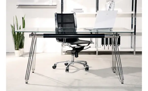 Mesa de despacho cromada Moderna Dove Design
