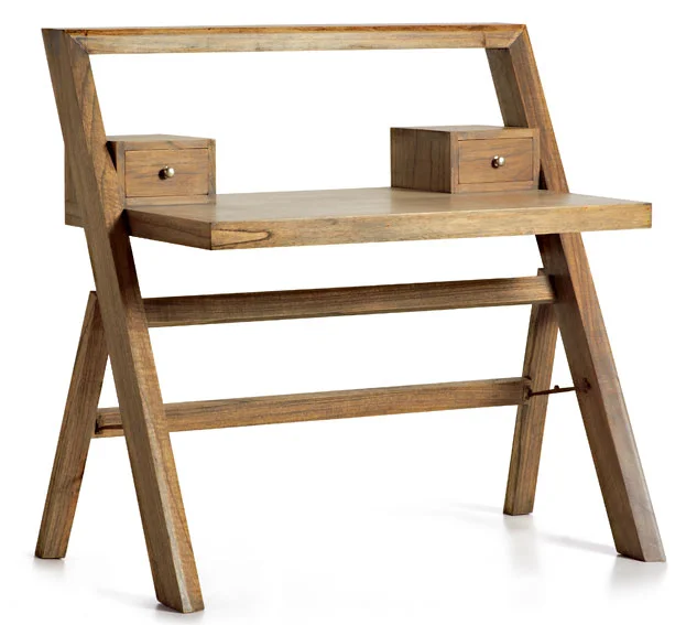Mesa de escritorio 2 cajones Colonial Merapi