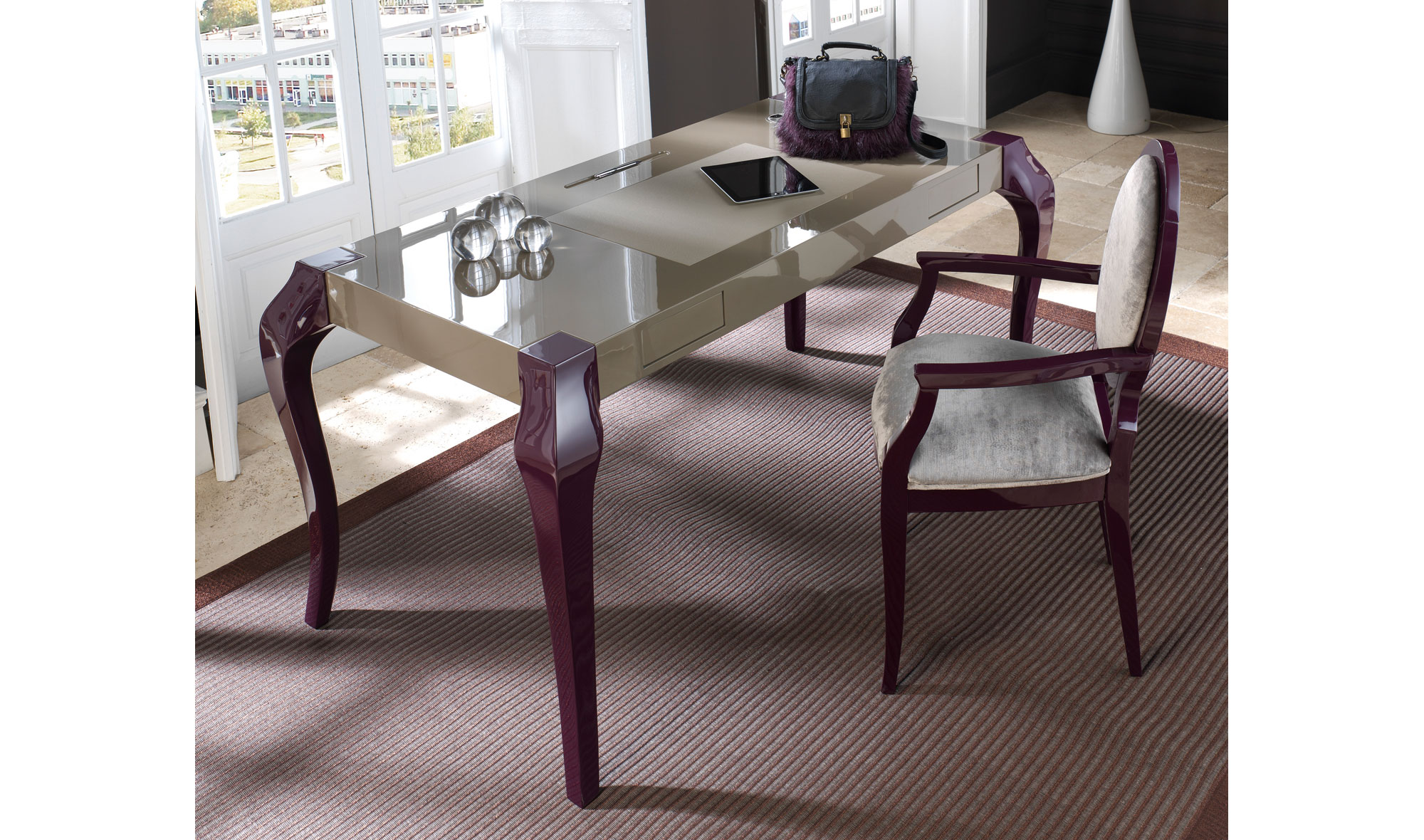 Mesa de escritorio 2 cajones moderna Agora