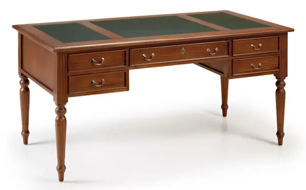 Mesa de escritorio 5 cajones Vintage Victoriano
