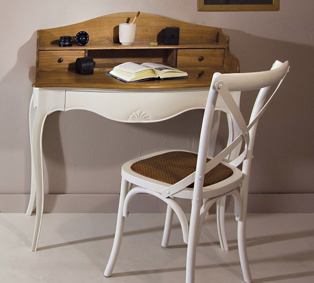 Mesa de escritorio bicolor Vintage París