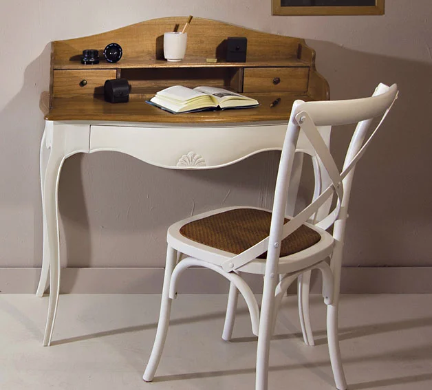 Mesa de escritorio bicolor Vintage París
