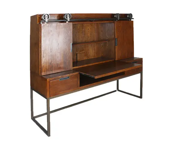 Mesa de escritorio puertas correderas
