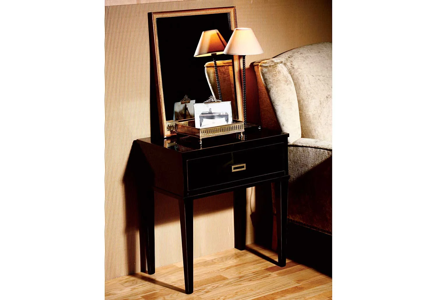 Mesa de noche vintage Palillos