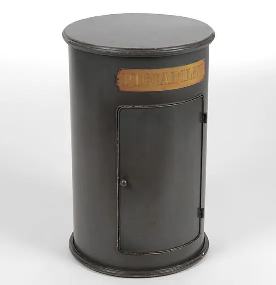Mesita de Noche Vintage Tambour