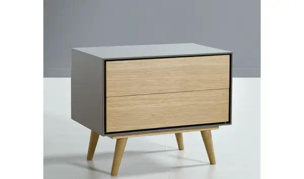 Mesita de noche moderna Cube