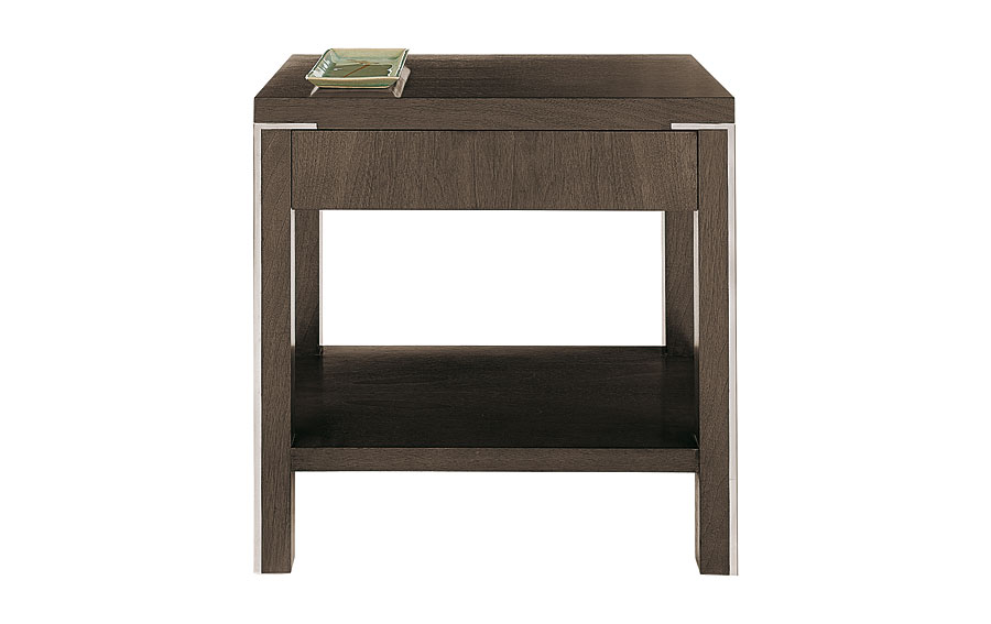 Mesita rectangular con cajón moderna