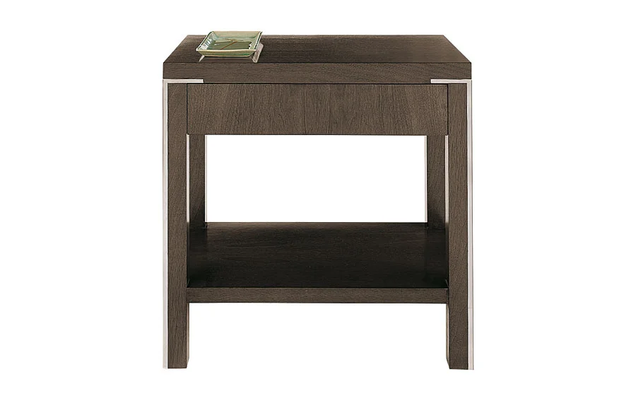 Mesita rectangular con cajón moderna