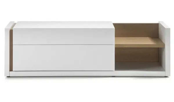 Mueble Tv lacado mate blanco puro