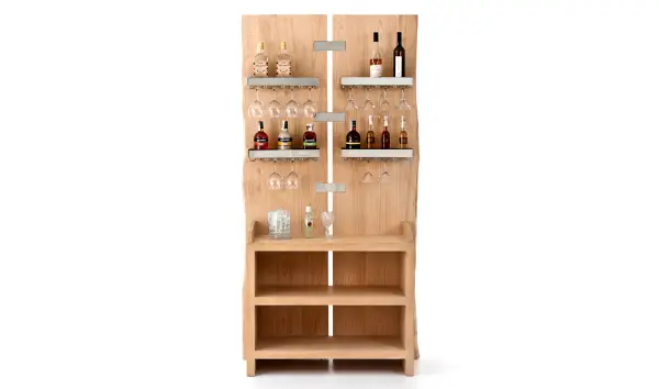 Mueble bar castaño nórdico Jasper