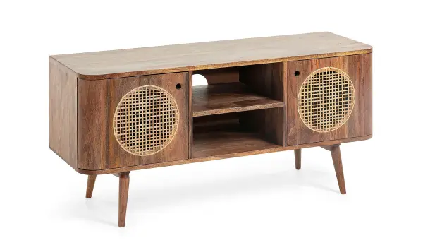 Mesa de televisión 2 puertas nórdico Geraldine