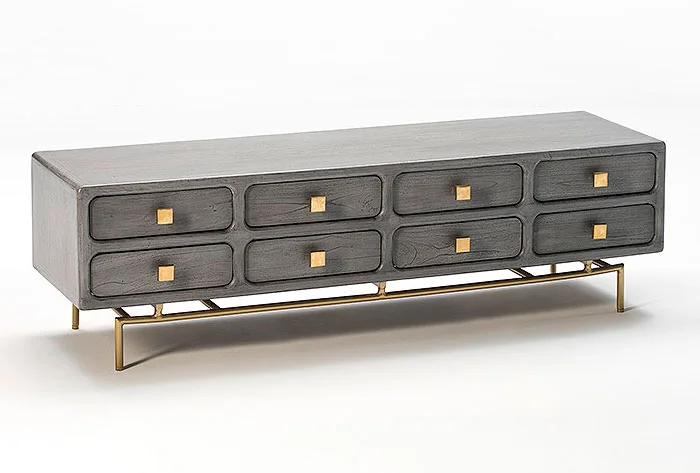 Mueble de TV vintage Colima Gris