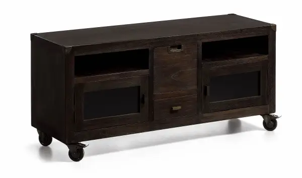 Mueble de Tv con ruedas vintage Industrial