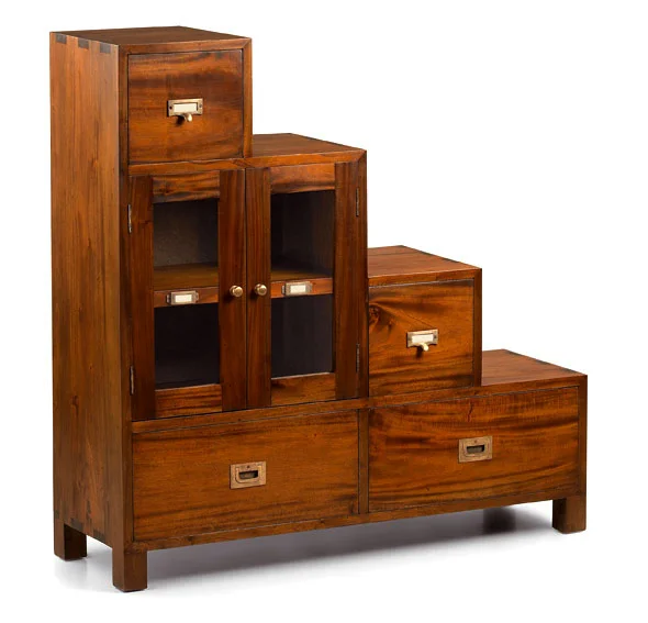 Mueble escalera izquierda 2 puertas 4 cajones