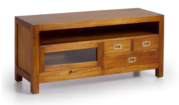 Mueble tv 1 hueco 3 cajones colonial Star
