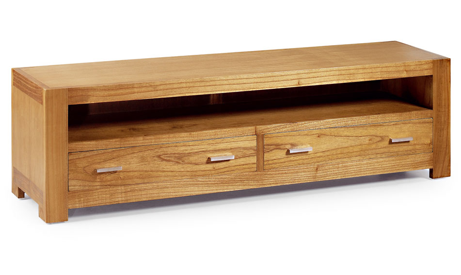 Mueble tv 2 cajones Colonial Natural