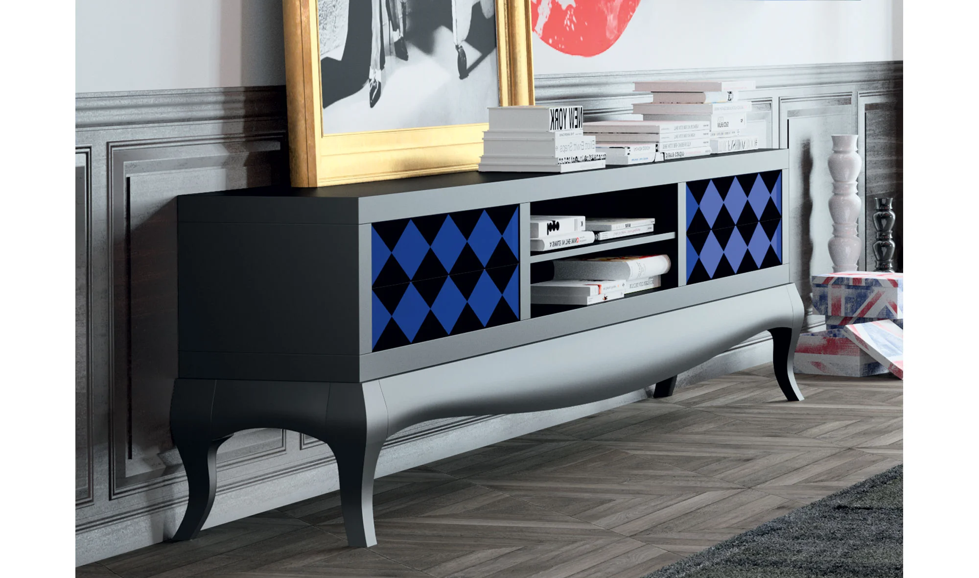 Mueble tv moderno quantum Mirage