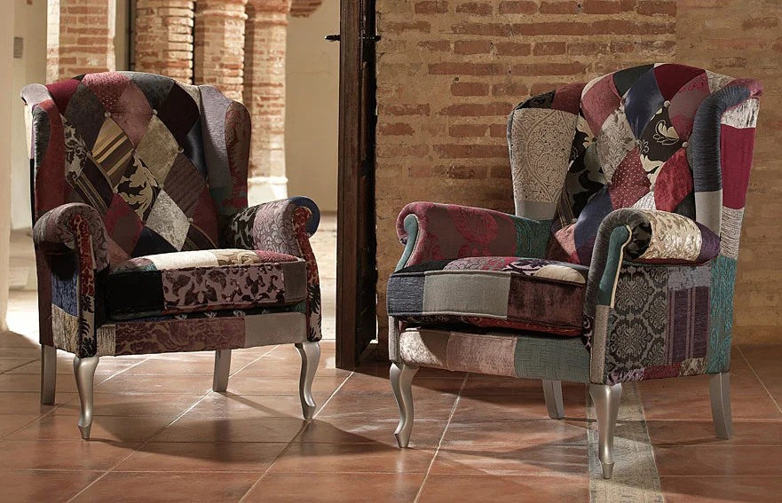 Orejero Patchwork Granate
