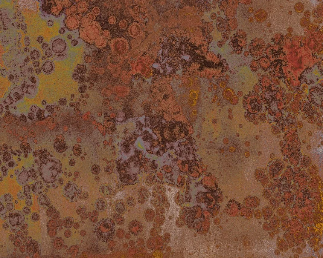Papel pintado efecto acero corten