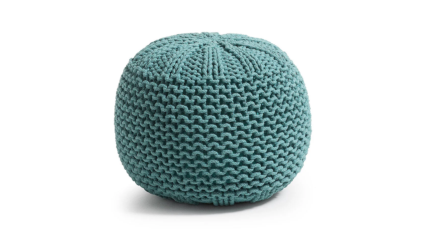 Puff turquesa