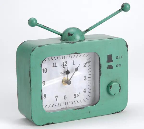 Reloj verde retro