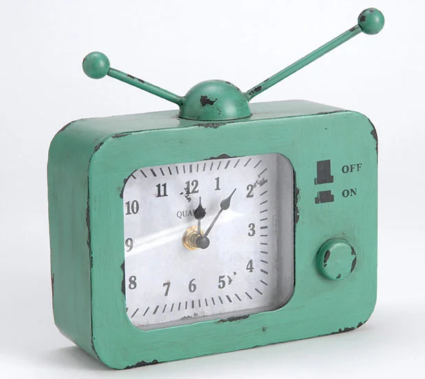 Reloj verde retro