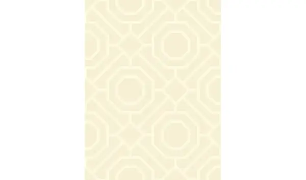 Rollo de papel pintado geométrico amarillo crudo
