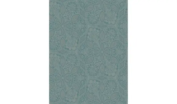 Rollo de papel pintado motivo floral azul
