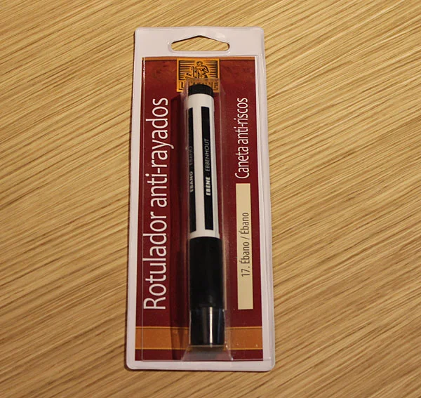 Rotulador blister ebano