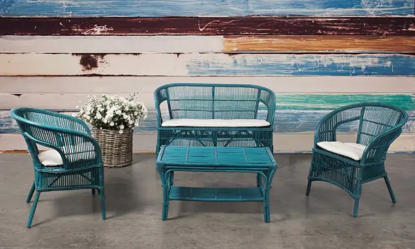 Salón azul de jardín Tais