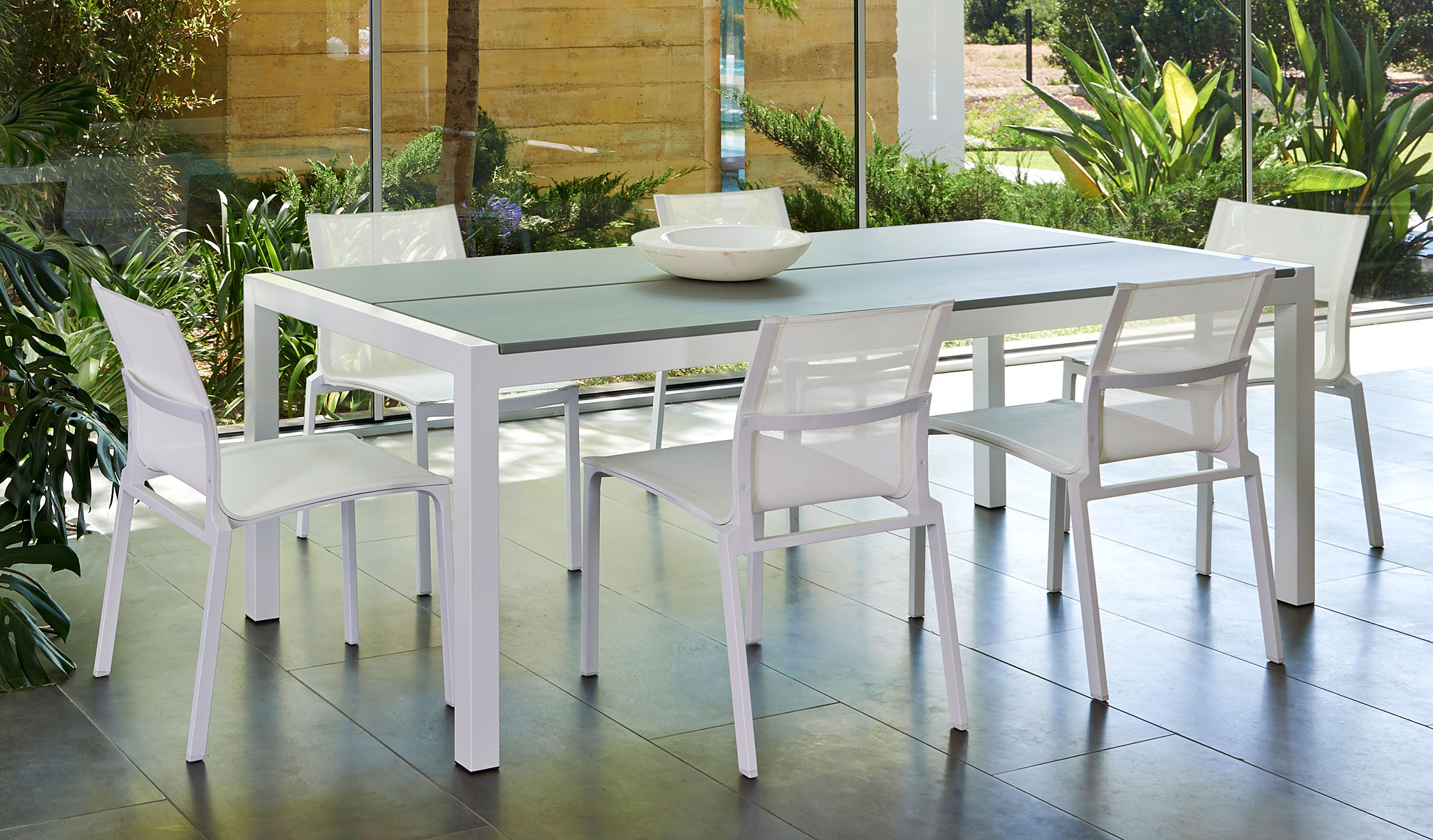 Mesa Creta de comedor y sillas Jardín exterior - Maison de Luxe